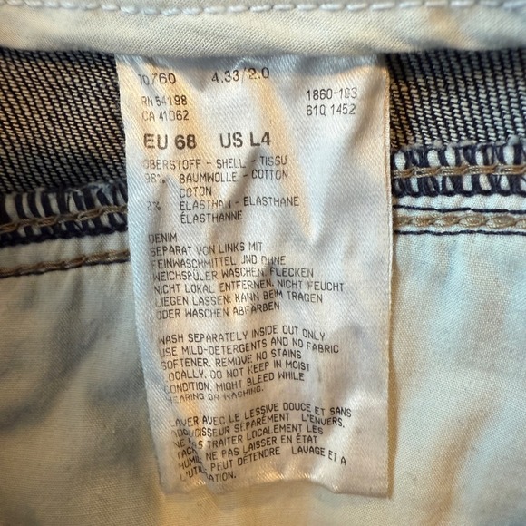 Bogner Jeans Womens EU 68 US 4 Dark Wash Slim Leg Ankle Slit Pockets - Picture 5 of 9